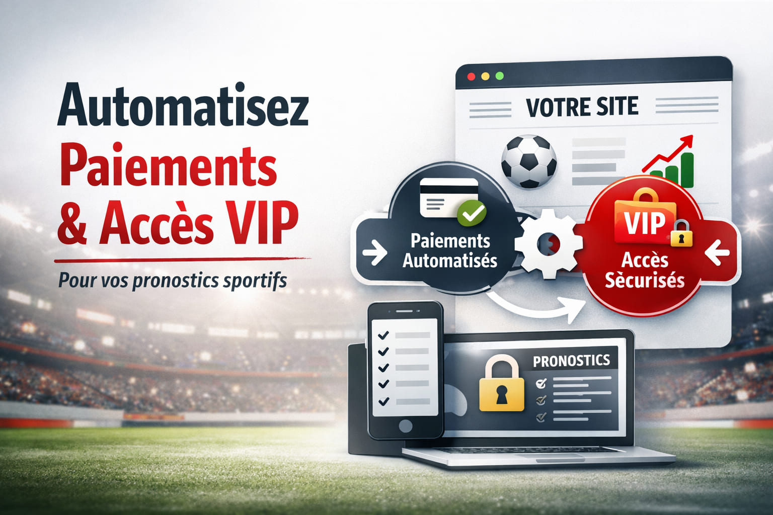Automatiser les paiements et accès VIP pronostics