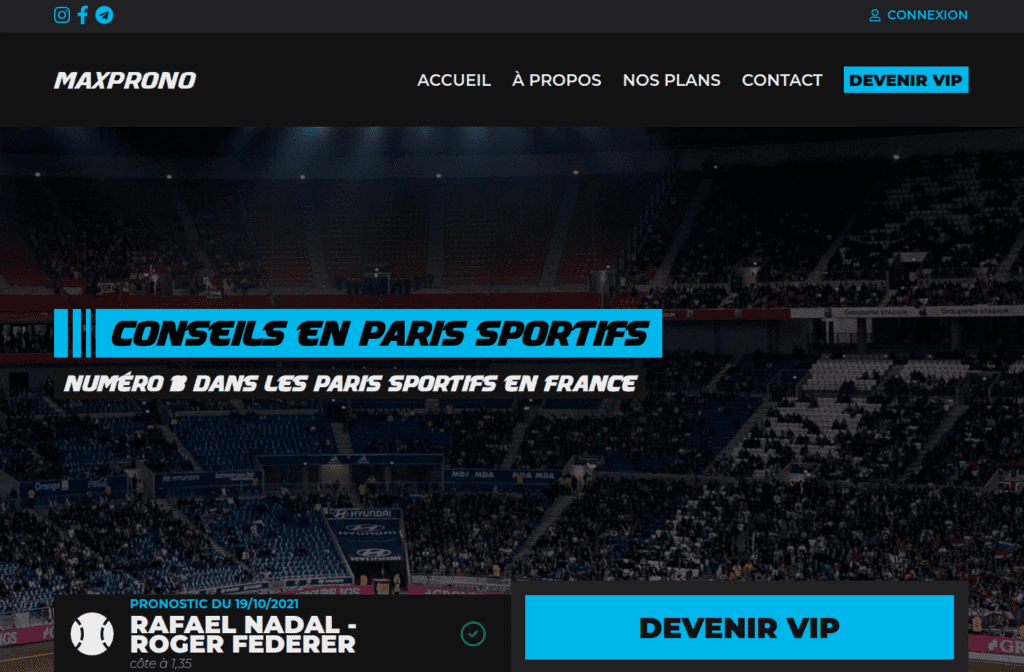 Accueil site paris sportifs de maxprono